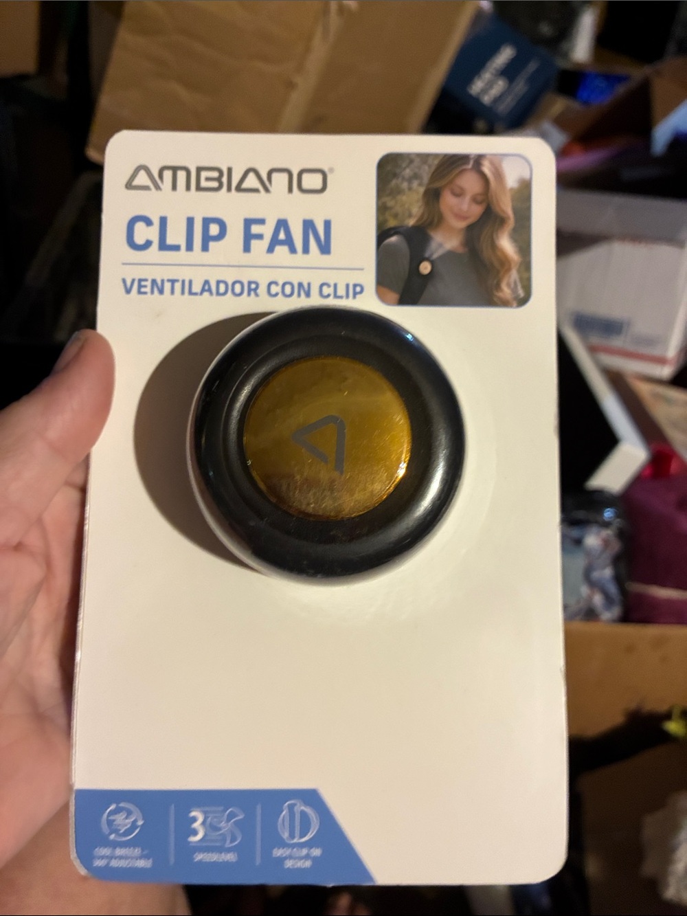 Gold Clip Fan - Portable Clip-on Cooling